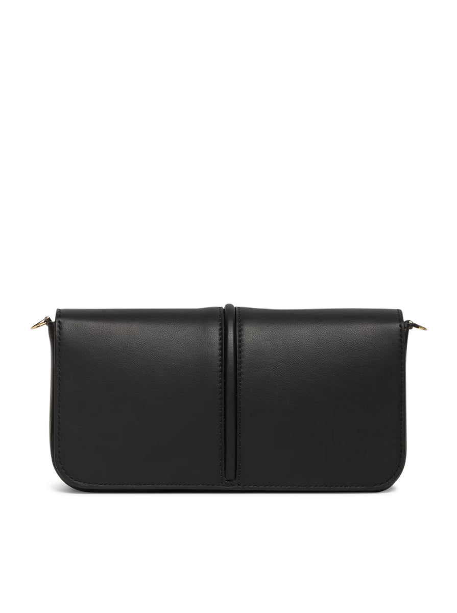 Fendi Black Leather Wallet On Chain Clutch Bag 8BS004 - Yoogi's Closet