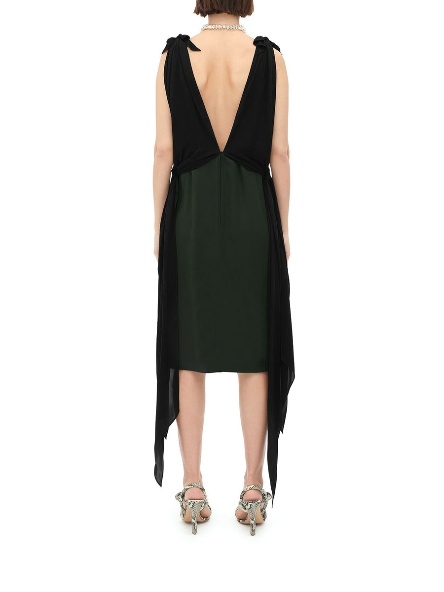 Midi Dress In Fluid Silk – Suit Negozi Row