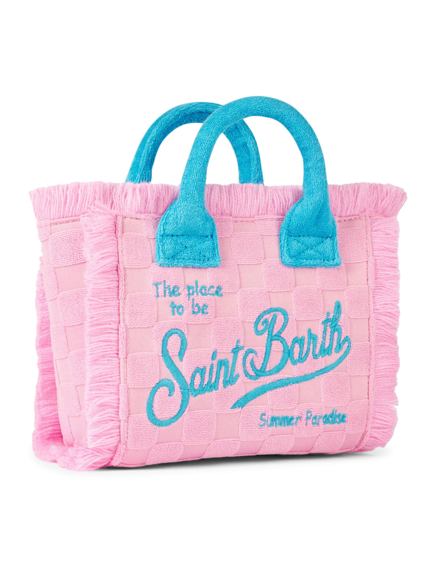 Mc2 Saint Barth Vanity Pink Terry Shoulder Bag