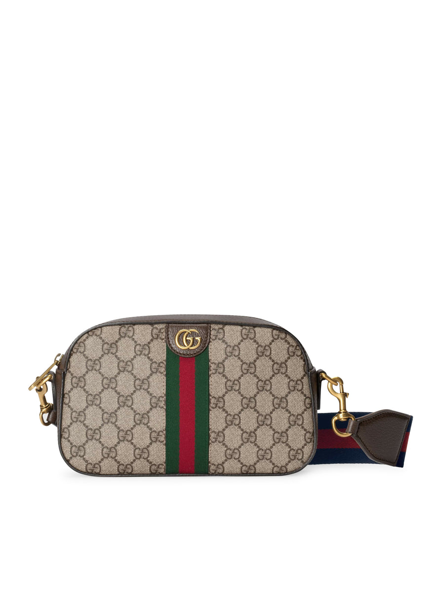 Gucci Ophidia Small Gg Supreme Crossbody Bag In Brown Multi