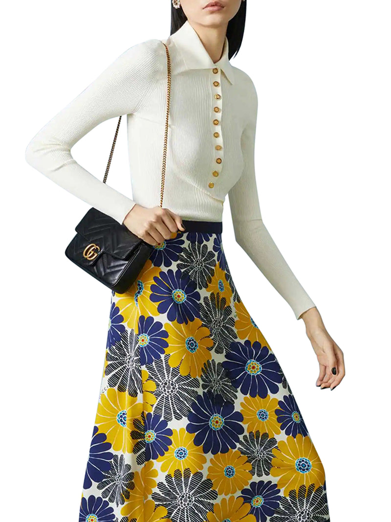 GG MARMONT MINI WALLET WITH CHAIN AND CARD HOLDER