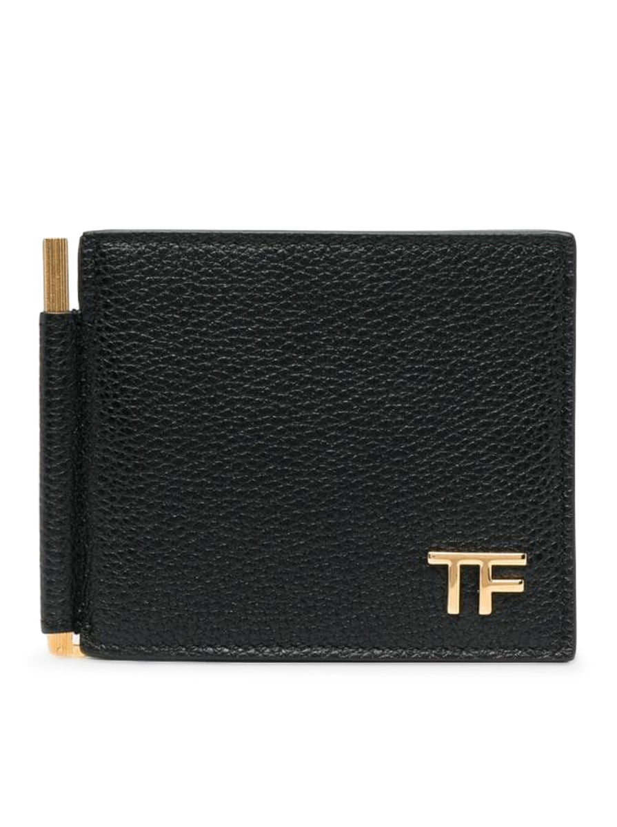 TOM FORD Leather Money Clip Wallet | Harrods US