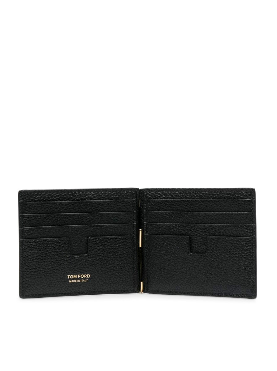 Tom Ford - Black & Red Leather Bi-Fold Wallet