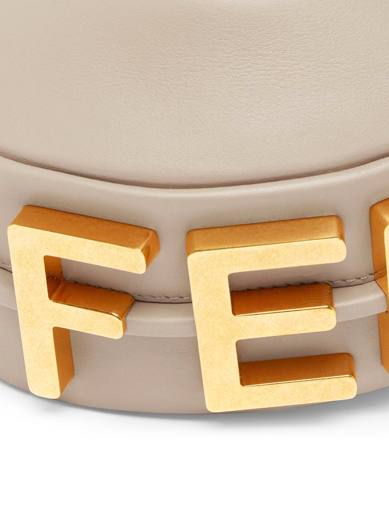 FENDIGRAPHY MINI IN DOVE GREY LEATHER