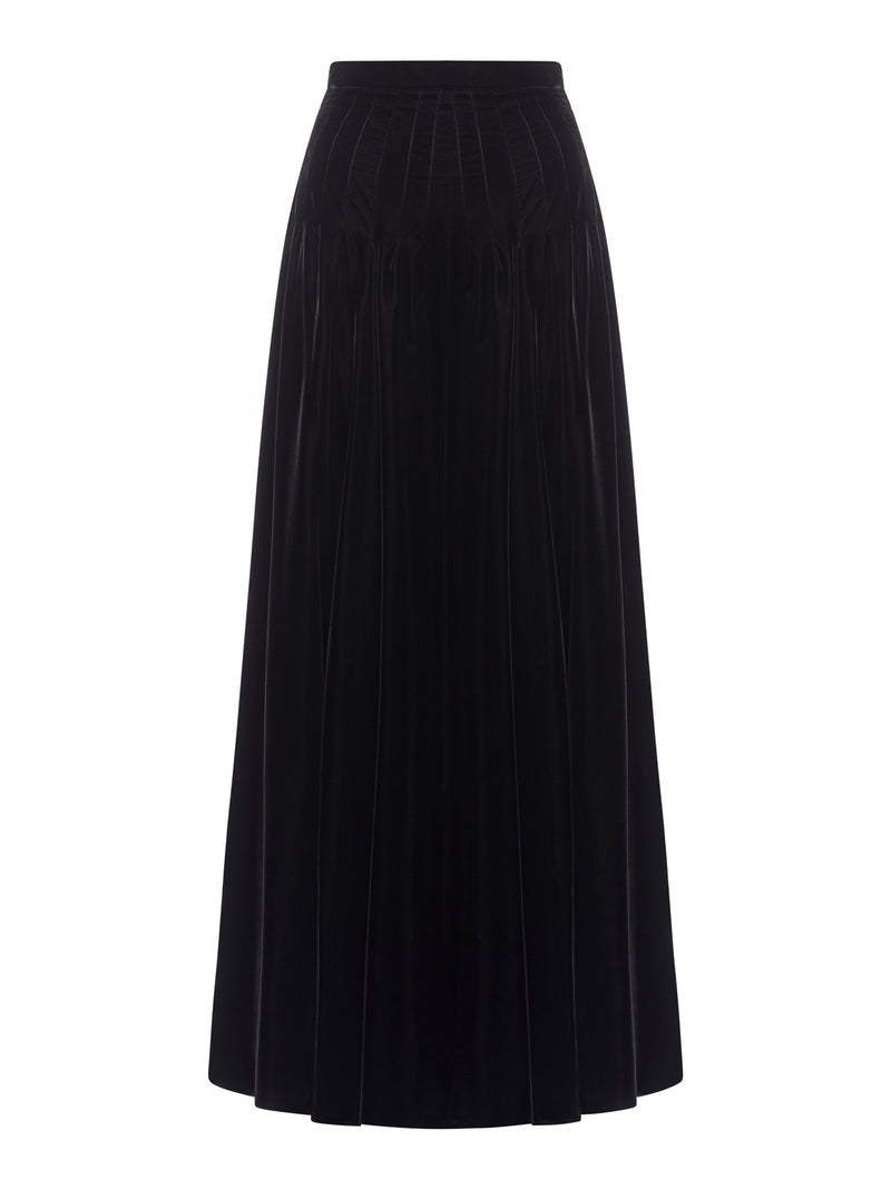 LONG FLARED SKIRT
