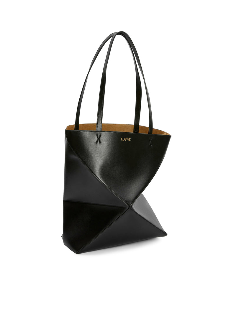 PUZZLE FOLD TOTE BAG IN POLISHED CALFSKIN