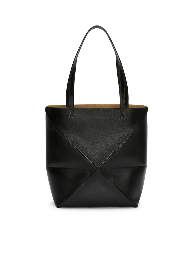 PUZZLE FOLD TOTE BAG IN POLISHED CALFSKIN