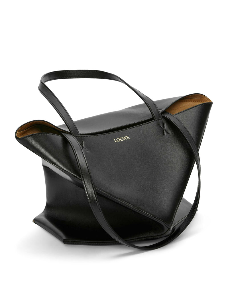 PUZZLE FOLD TOTE BAG IN POLISHED CALFSKIN