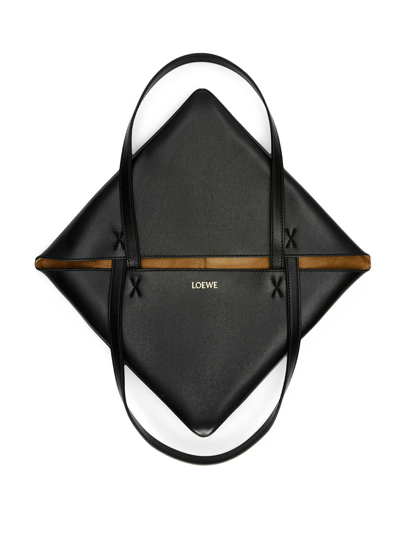 PUZZLE FOLD TOTE BAG IN POLISHED CALFSKIN