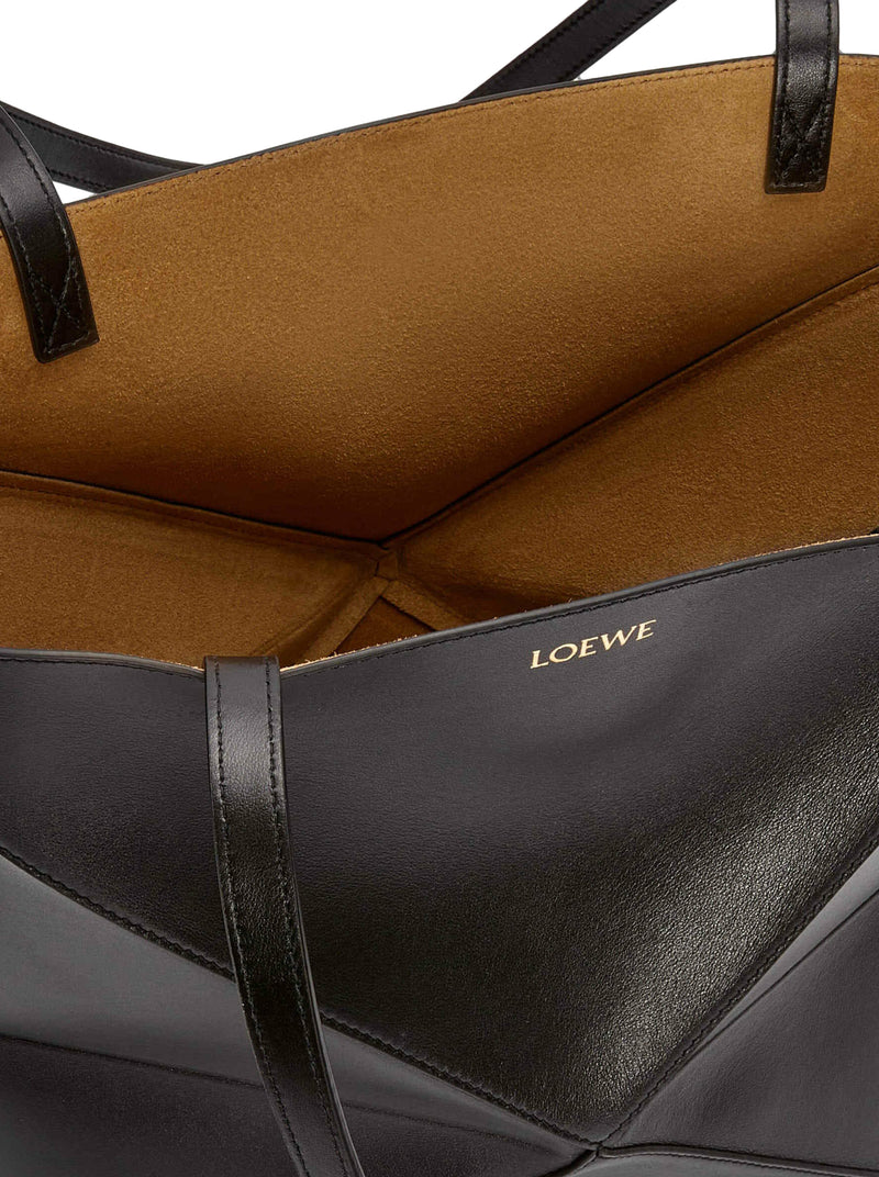 PUZZLE FOLD TOTE BAG IN POLISHED CALFSKIN