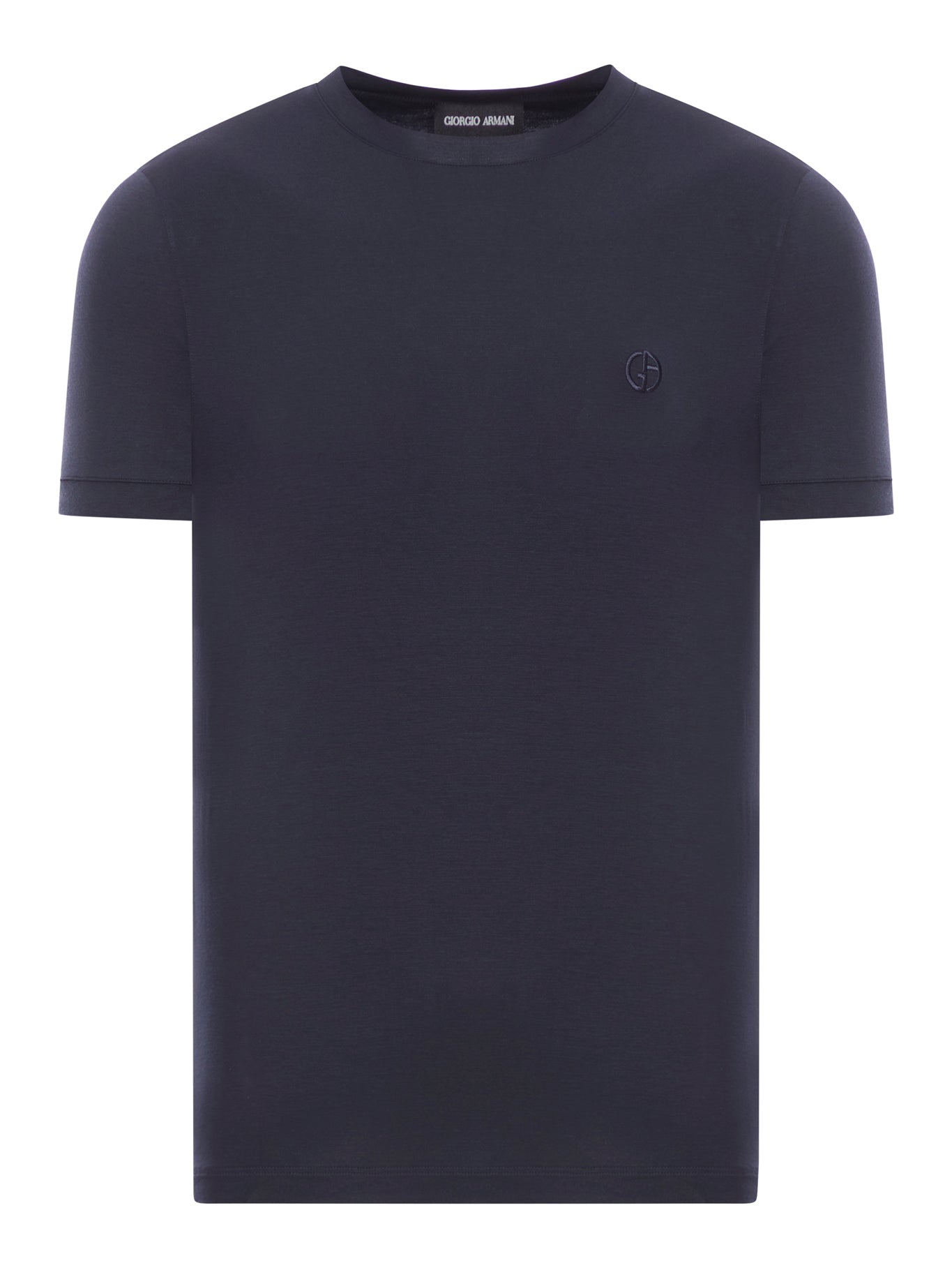 CREWNECK SHORT SLEEVED SWEATER IN STRETCH VISCOSE JERSEY