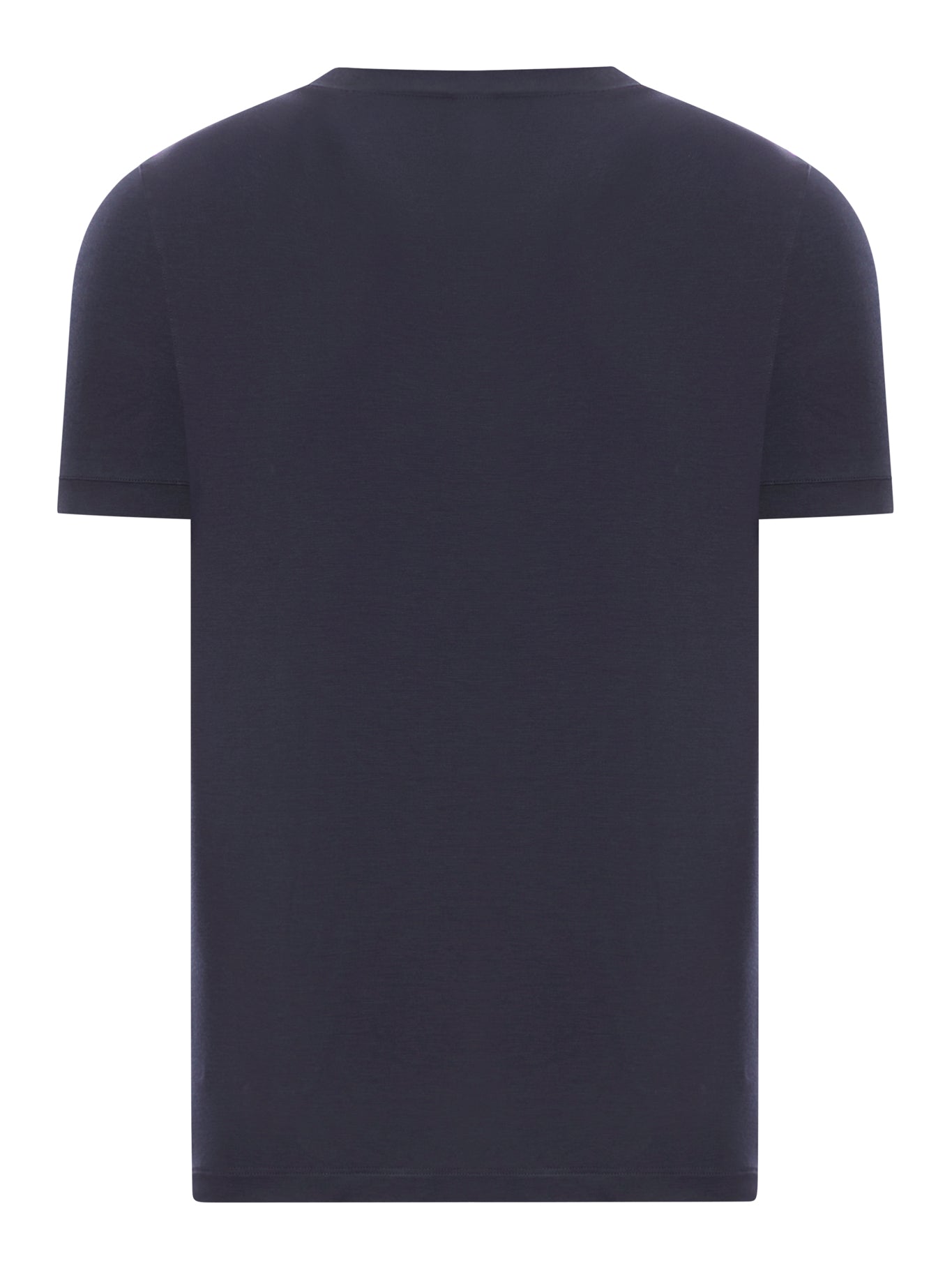 CREWNECK SHORT SLEEVED SWEATER IN STRETCH VISCOSE JERSEY