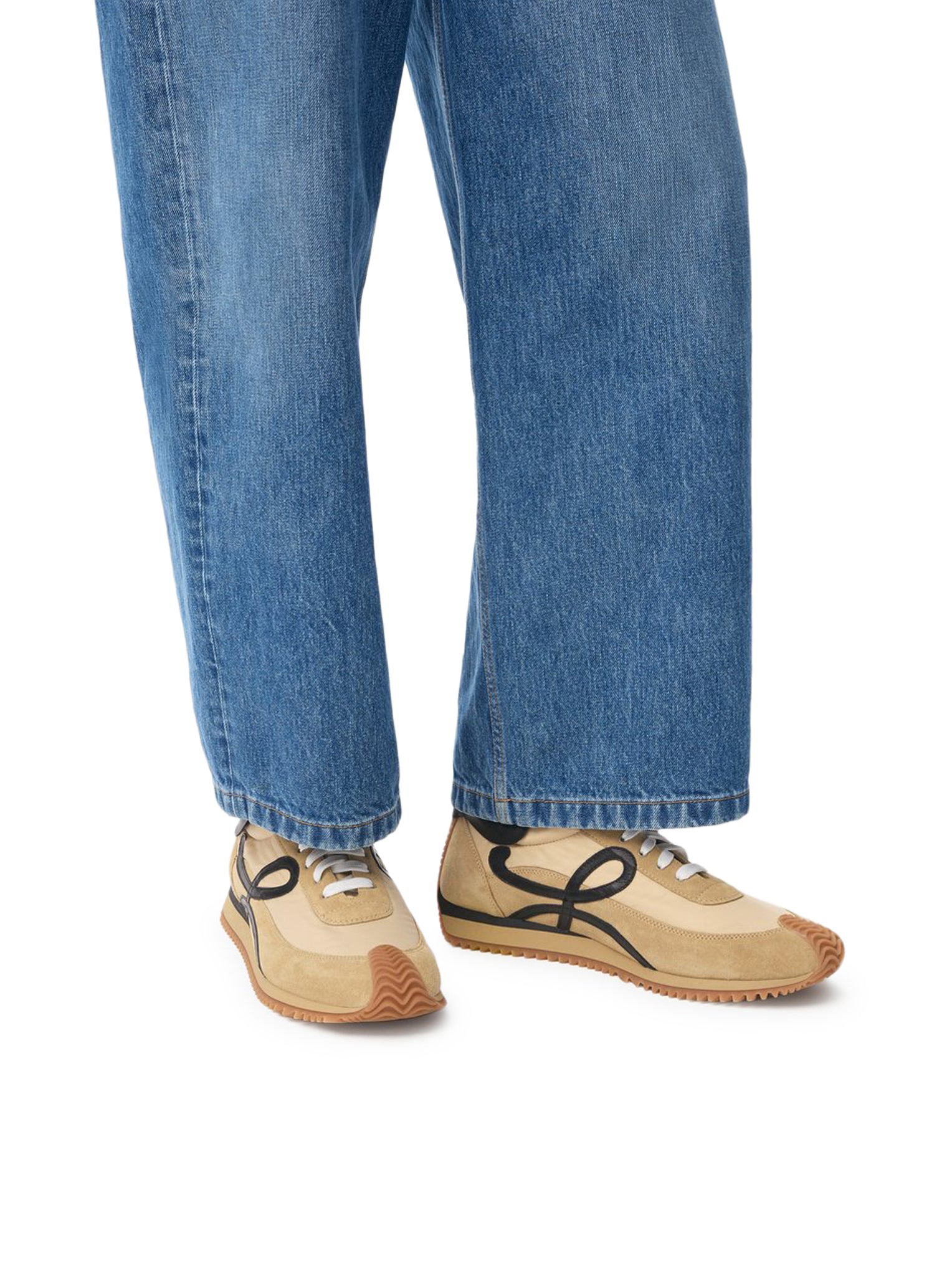 NYLON AND SUEDE FLOW RUNNER