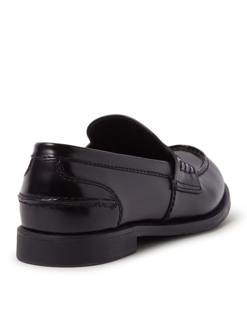 BRUSHED LEATHER LOAFERS