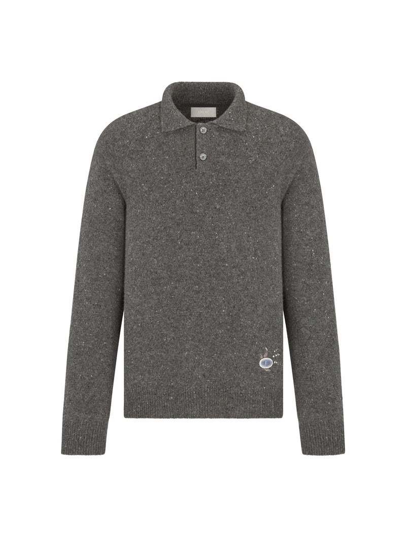 OVERSIZE LONG SLEEVE POLO SHIRT