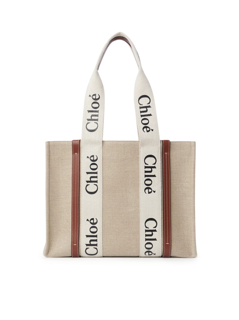 WOODY LINEN TOTE BAG