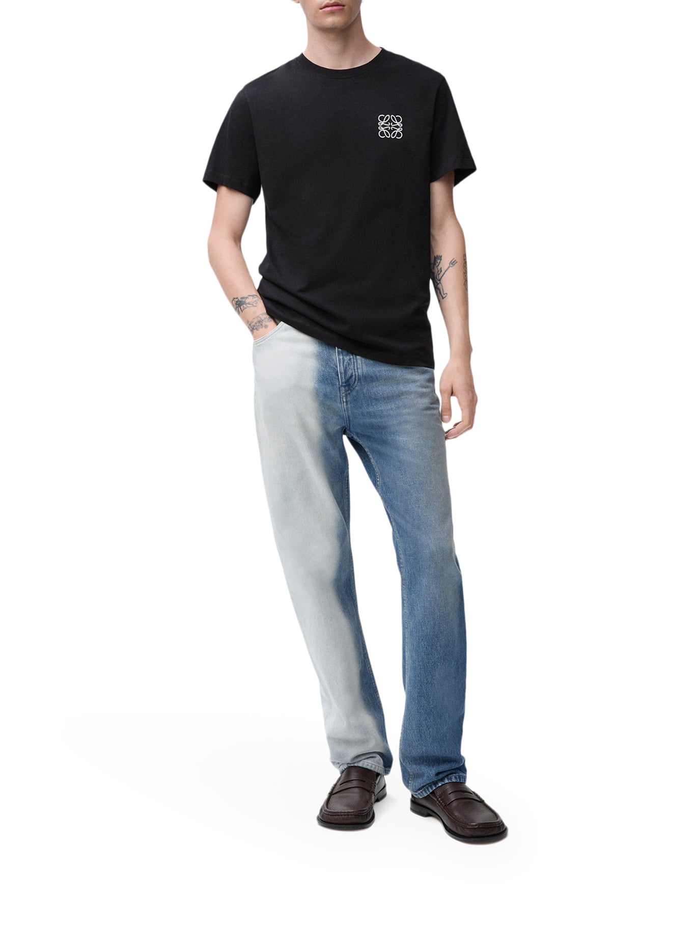 REGULAR FIT COTTON T-SHIRT WITH ANAGRAM