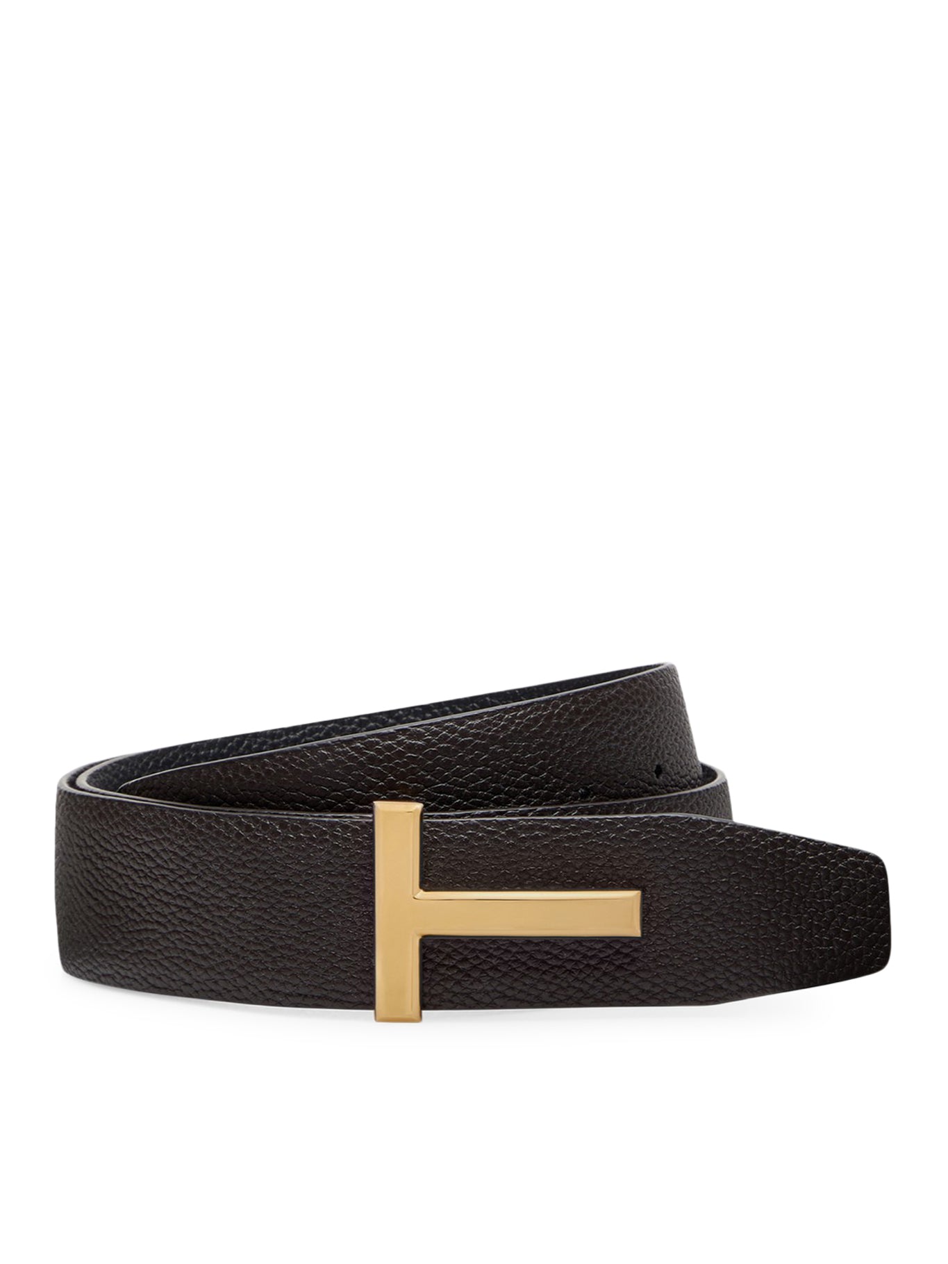 RIDGE T REVERSIBLE BELT IN HAMMERED LEATHER
