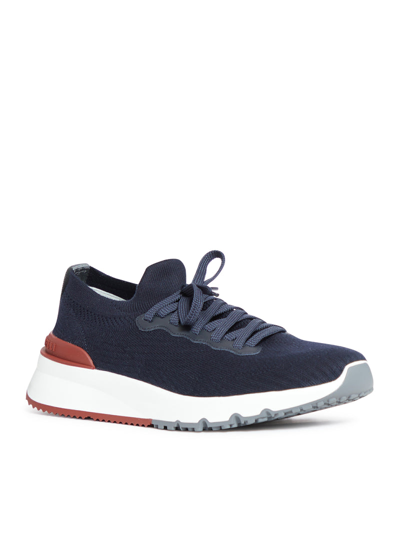 KNITTED LOW TOP SNEAKERS