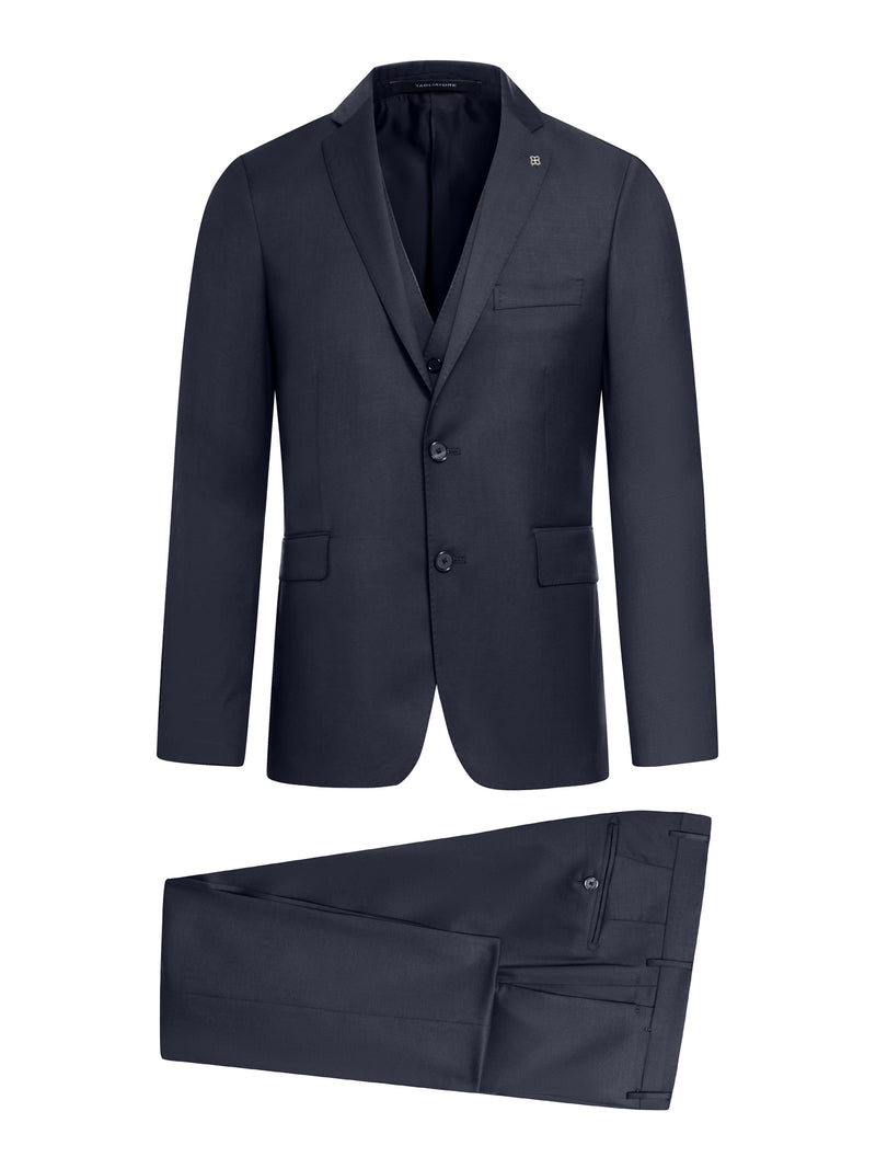TAILORED WOOL SUIT WITH VEST