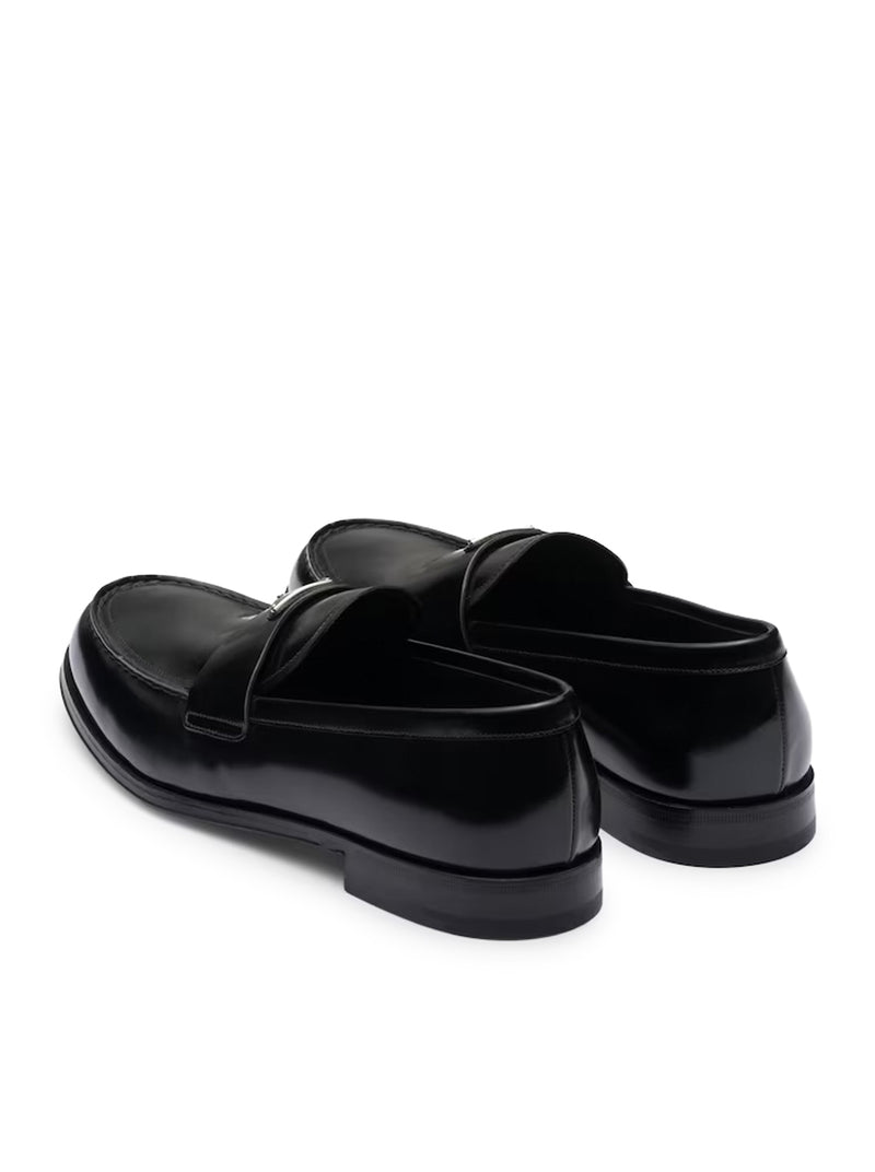 BRUSHED LEATHER LOAFERS