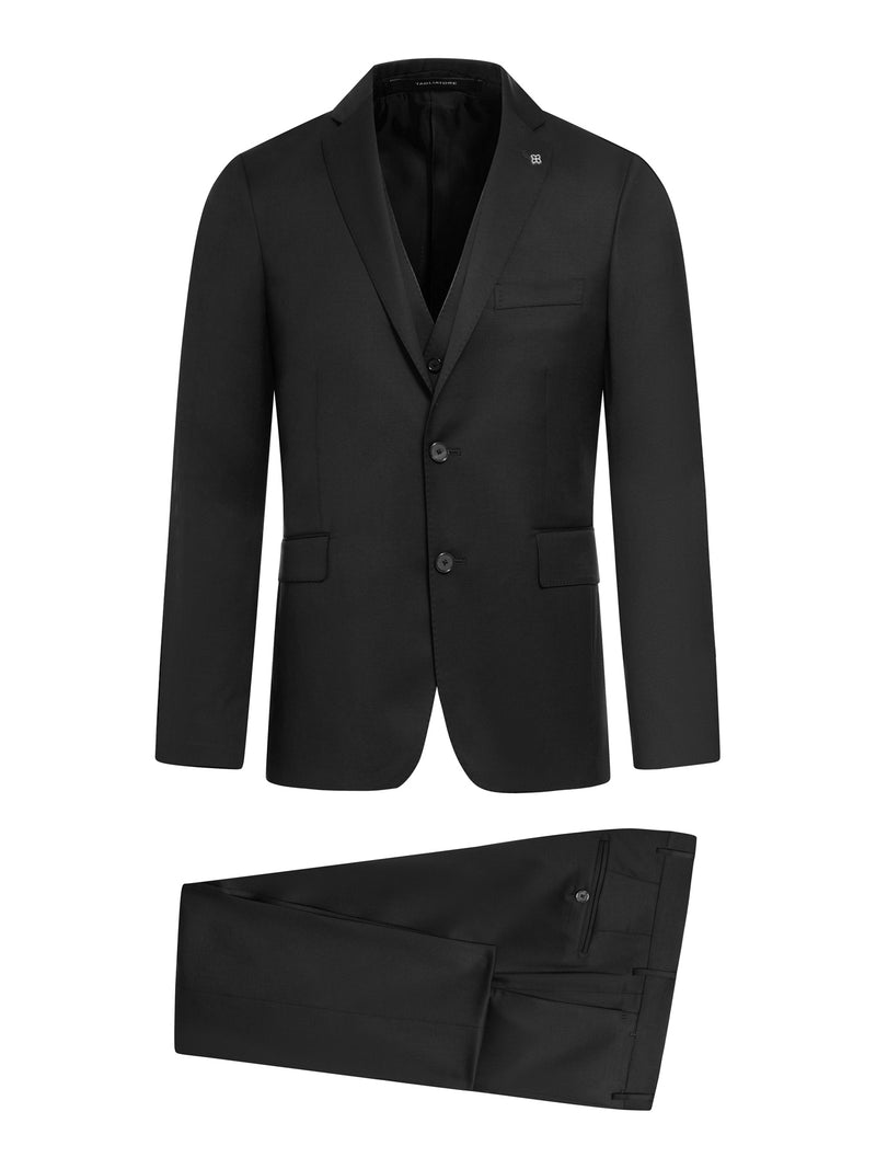 TAILORED WOOL SUIT WITH VEST