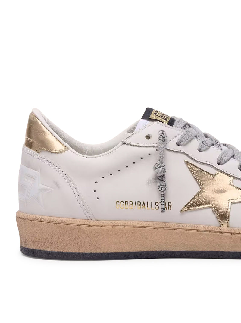 BALL-STAR SNEAKERS WITH GOLDEN STAR AND TAB ON THE HEEL