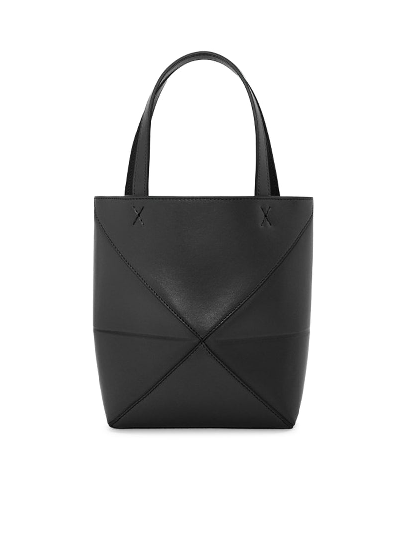 PUZZLE FOLD TOTE BAG IN POLISHED CALFSKIN