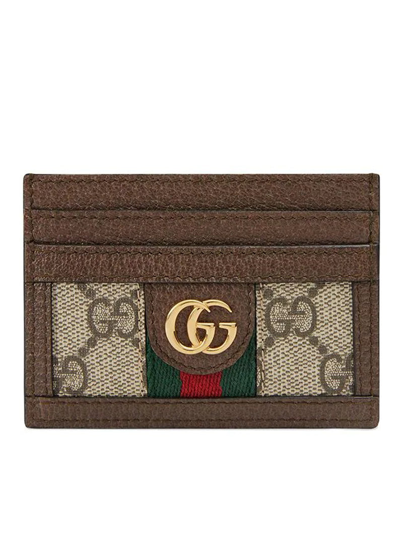 OPHIDIA CARD HOLDER IN GG SUPREME