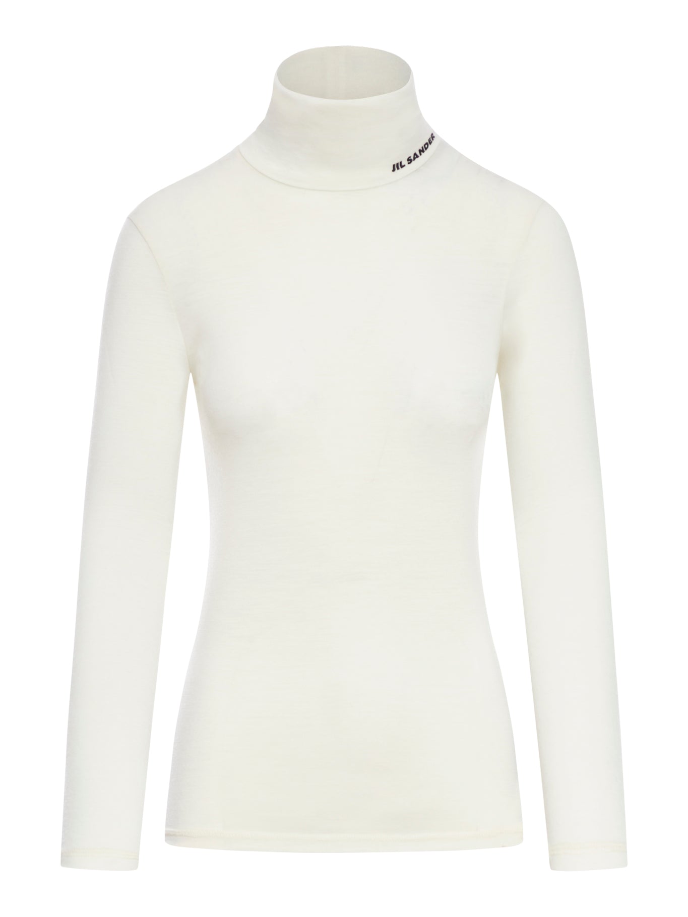 Long sleeve top with funnel neckline