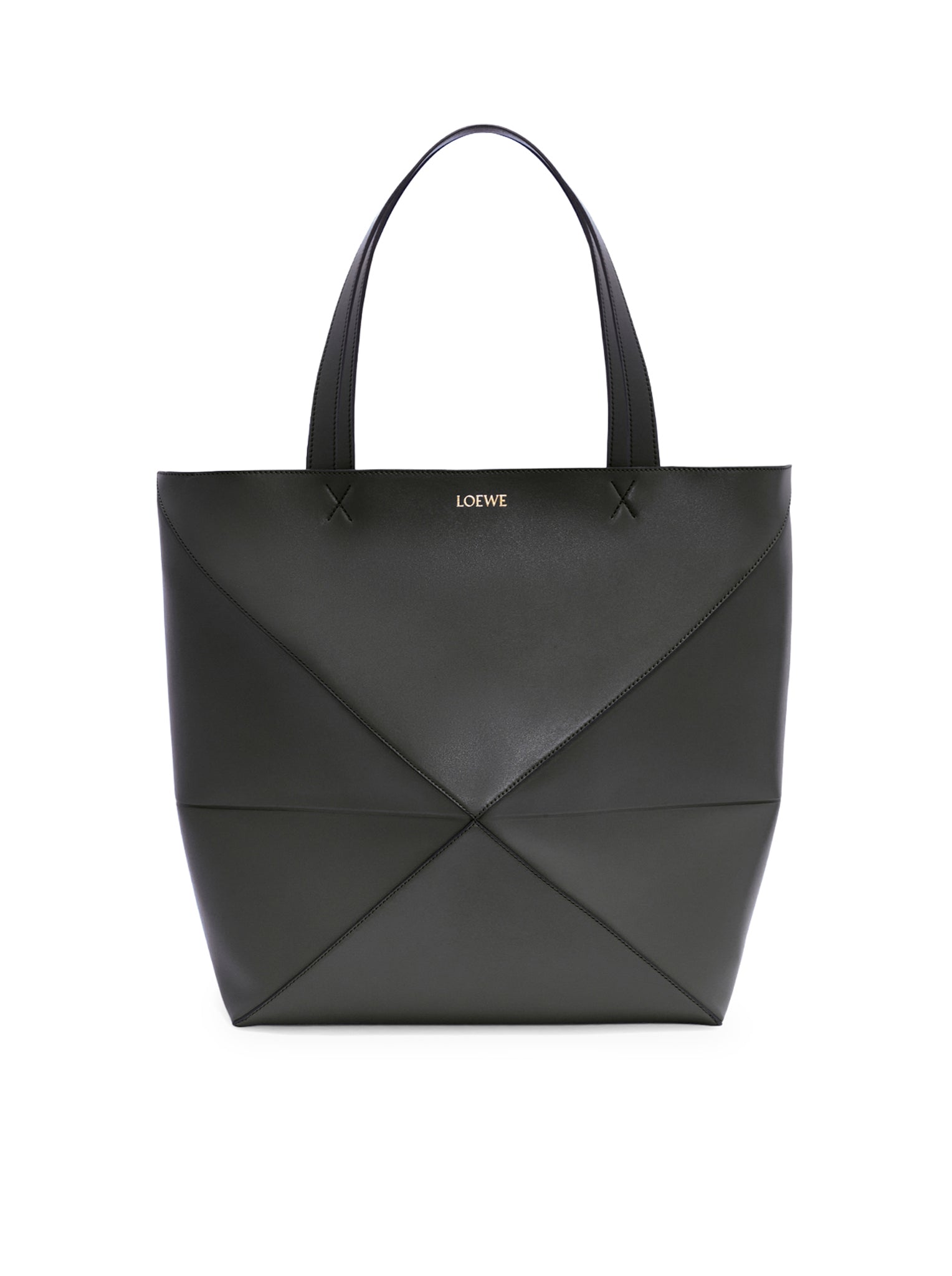 PUZZLE FOLD TOTE XL BAG IN POLISHED CALFSKIN