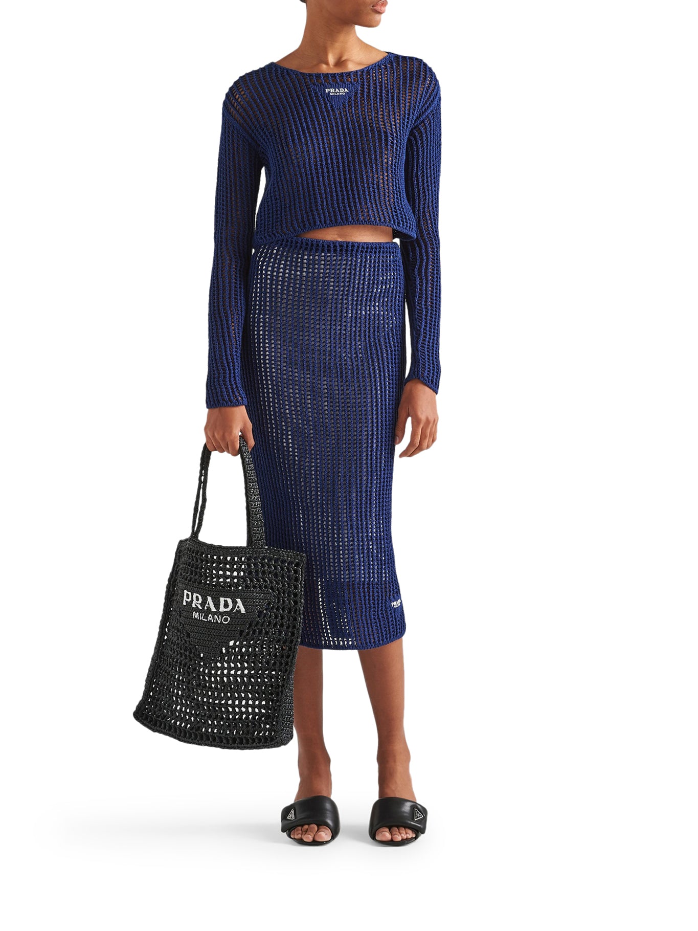 WOVEN FABRIC SHOPPING BAG