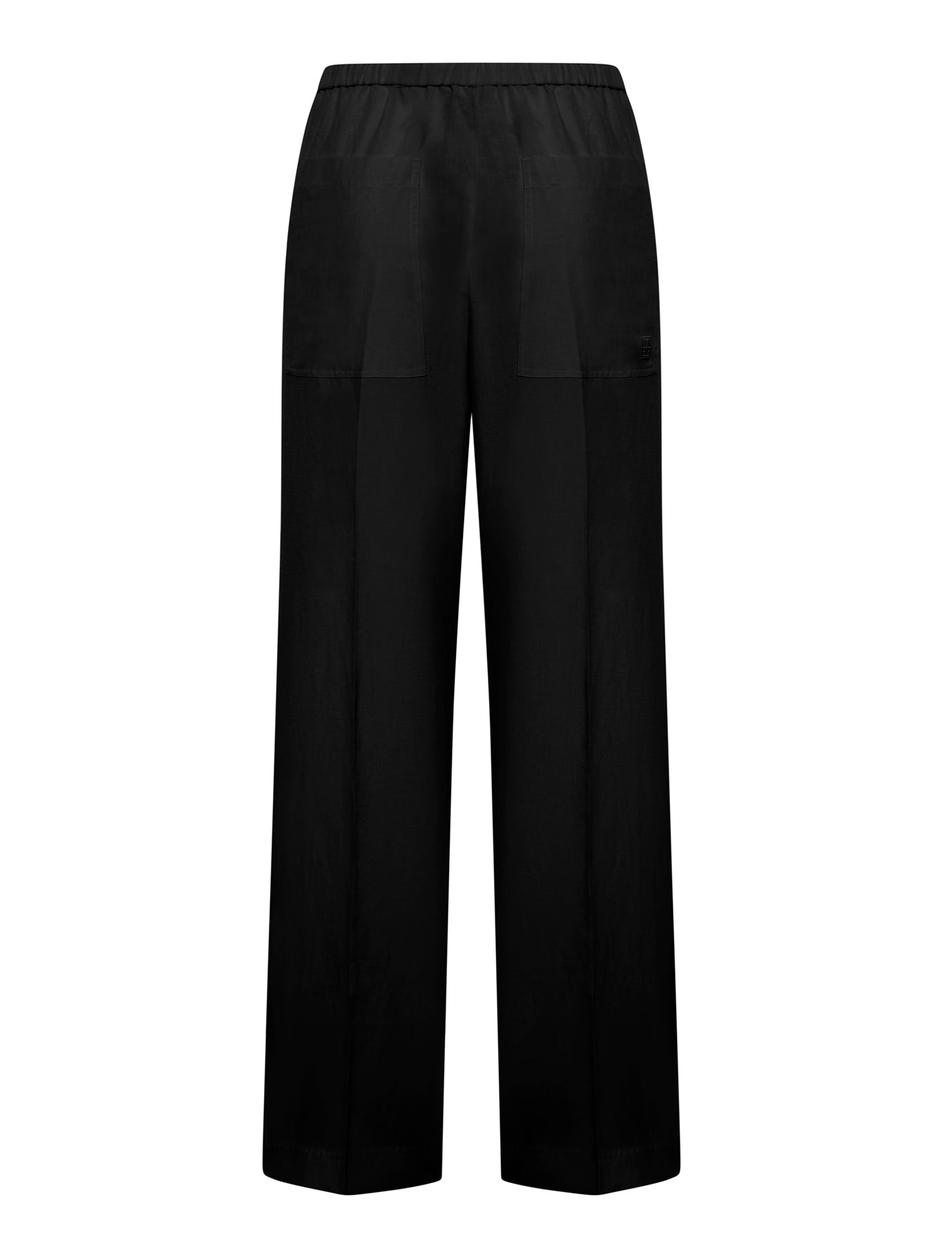 High waisted wide leg trousers