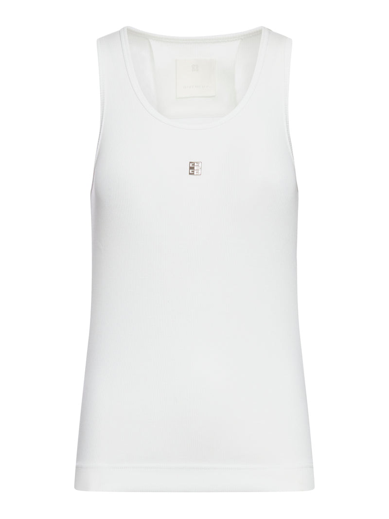 WHITE Top With Logo Plaque