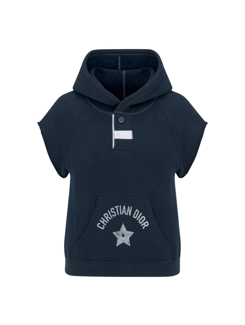 Short-sleeved hooded sweatshirt