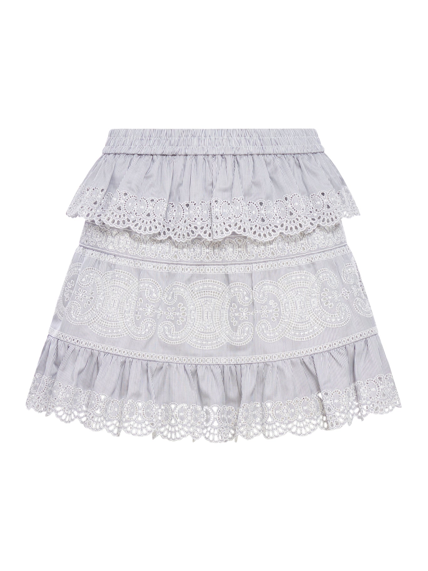 miniskirt with ruffles