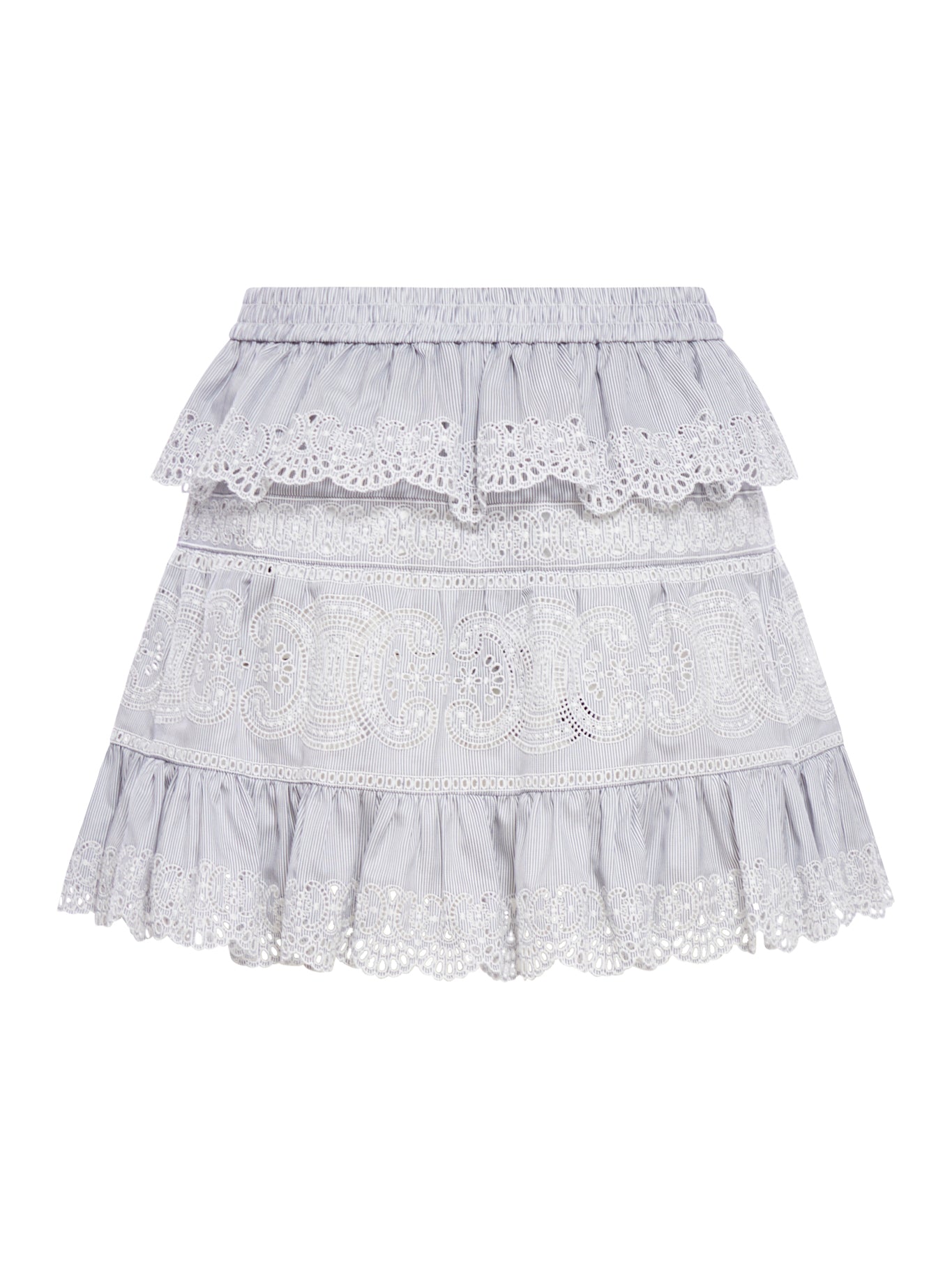 miniskirt with ruffles