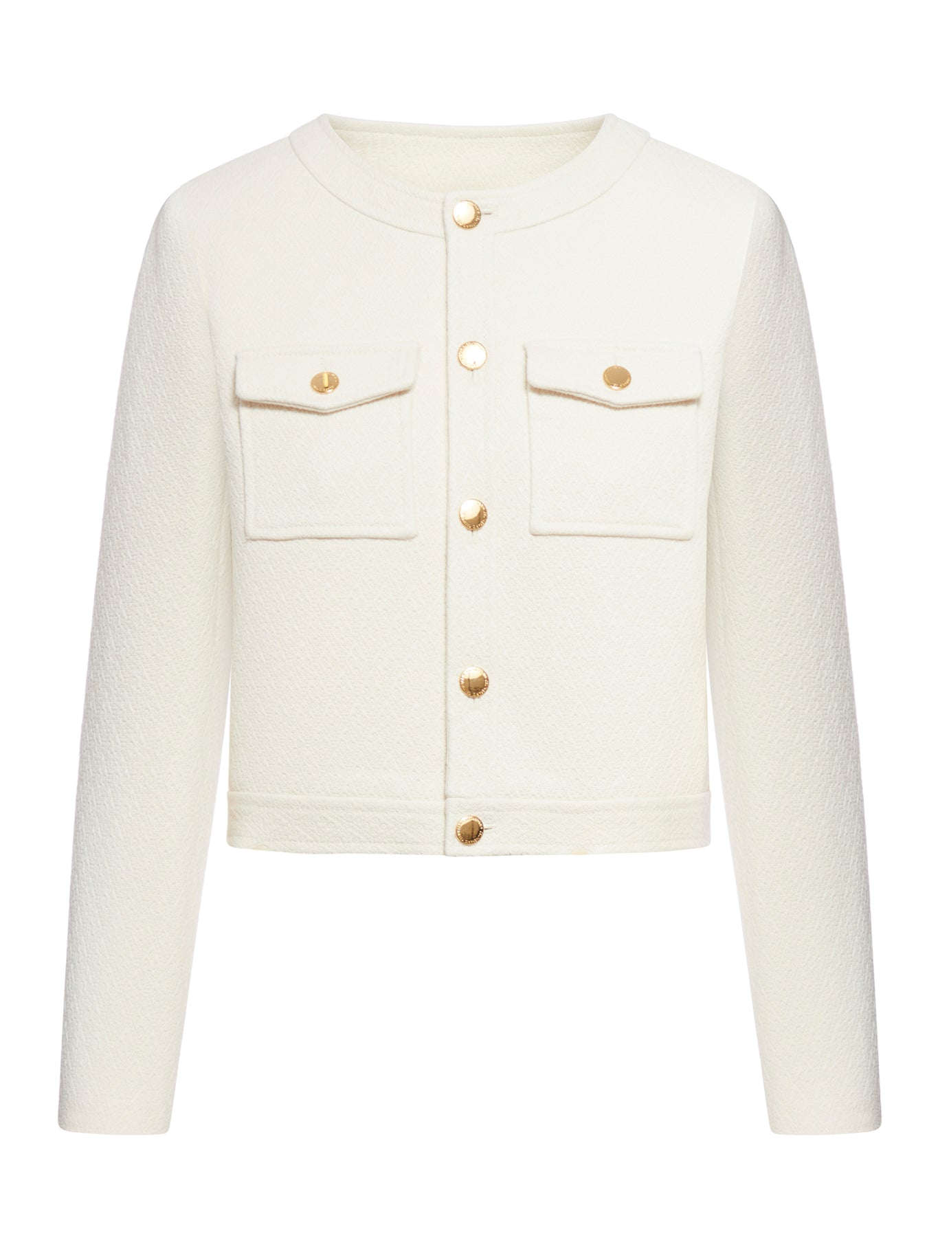 feminine jacket in textured cotton