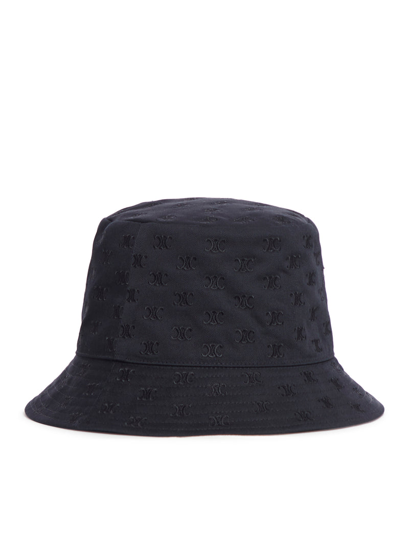 BUCKET HAT WITH ALLOVER LOGO