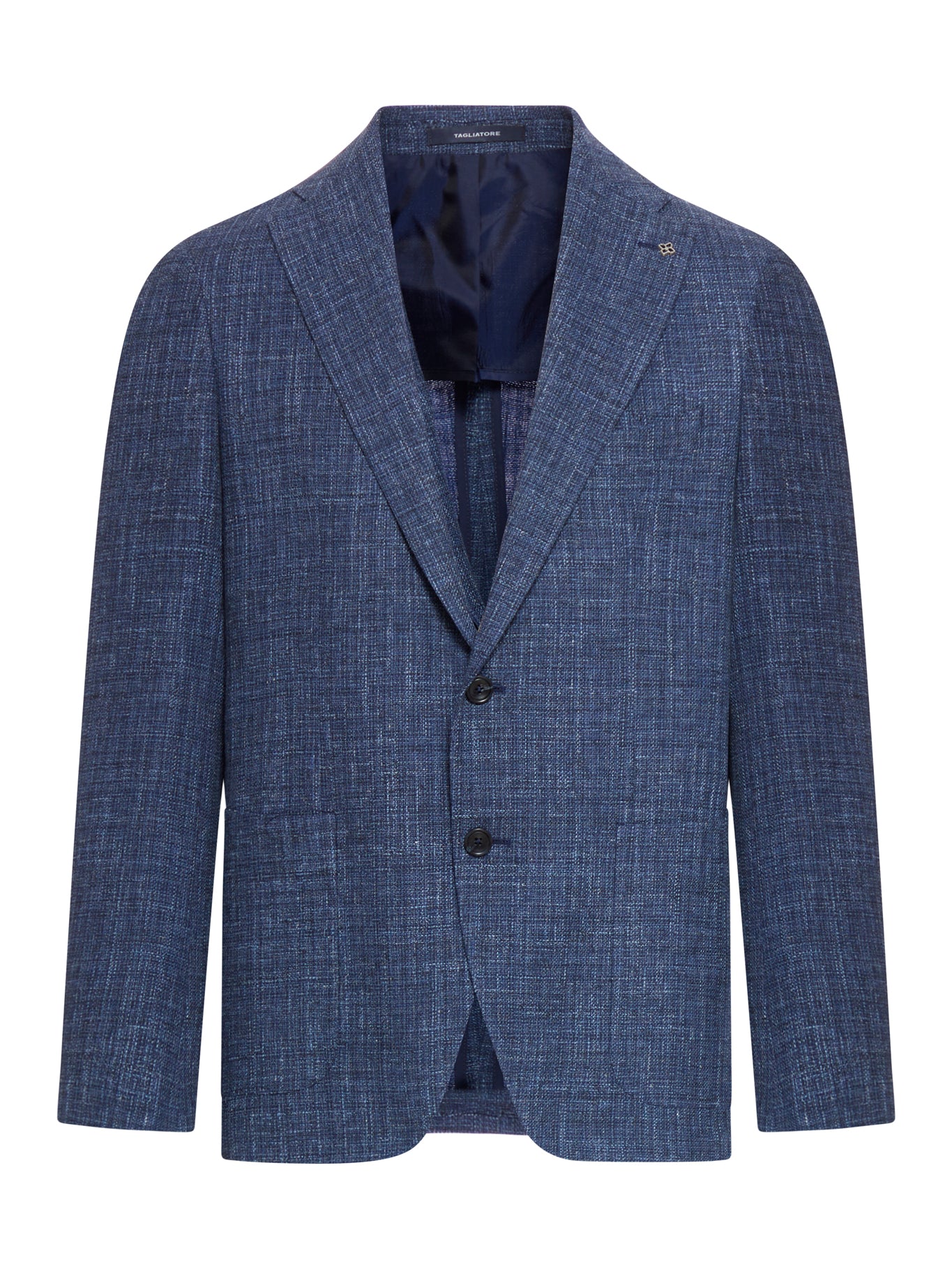 unstructured single-breasted jacket