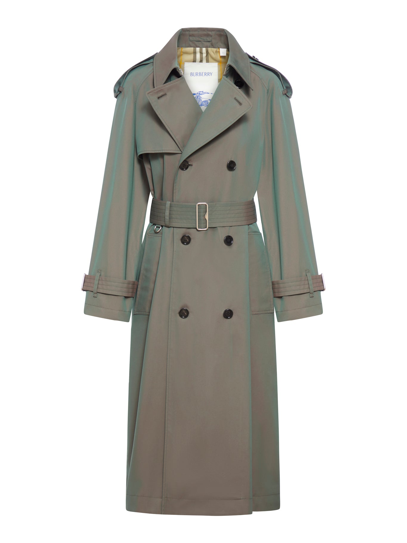 Long cotton trench coat