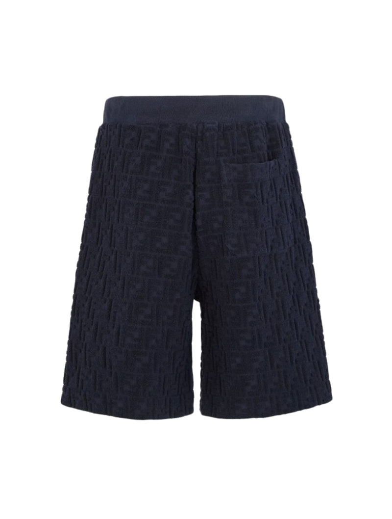 Blue FF terry shorts