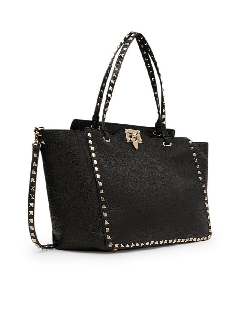 MEDIUM ROCKSTUD BAG IN GRAINED CALFSKIN