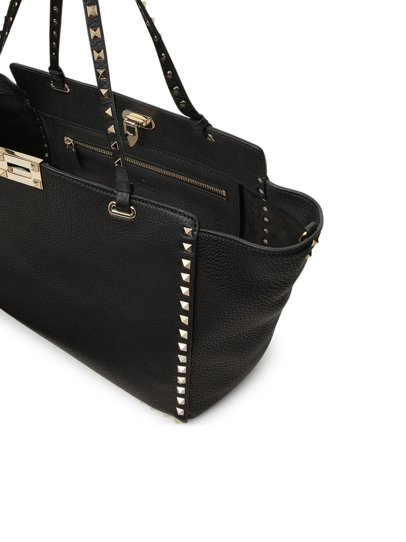 MEDIUM ROCKSTUD BAG IN GRAINED CALFSKIN