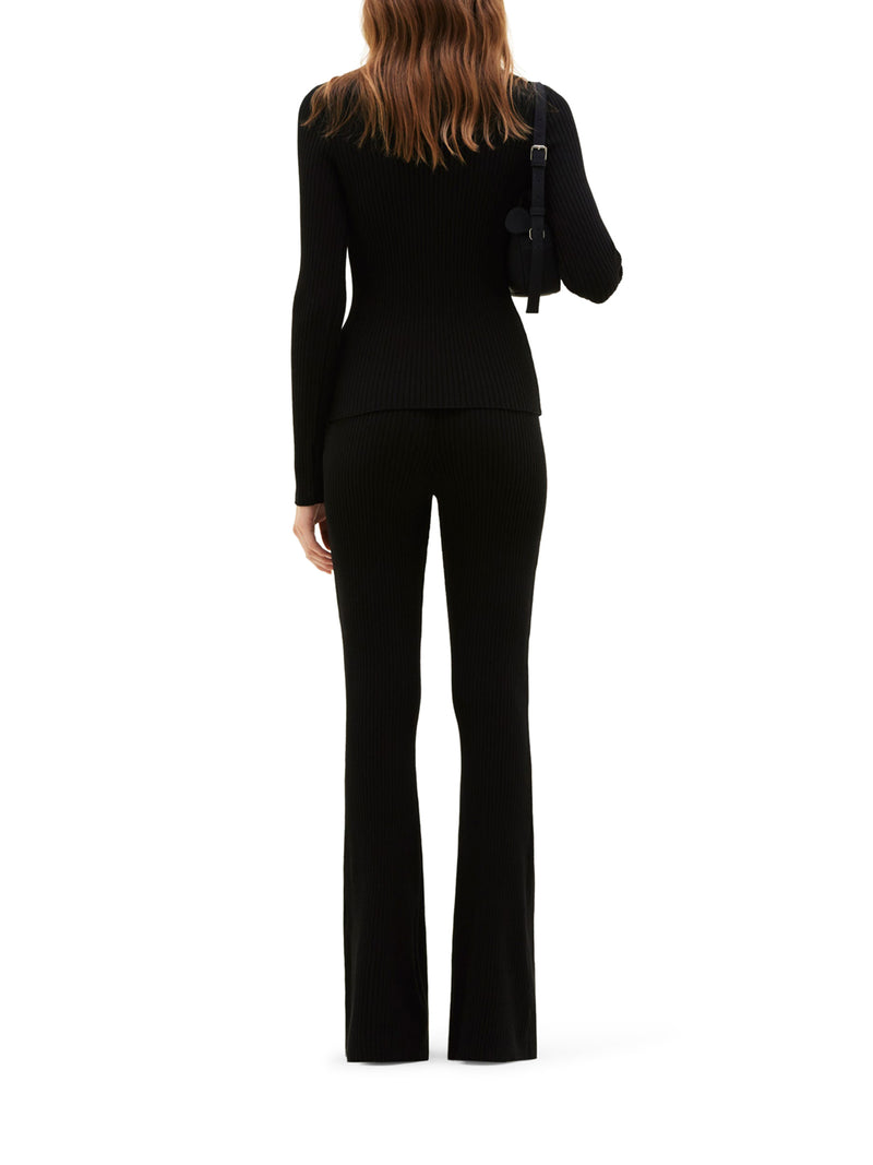 REEDITION RIB KNIT MOCKNECK SWEATER