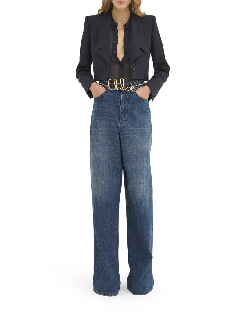 WIDE LEG DENIM JEANS