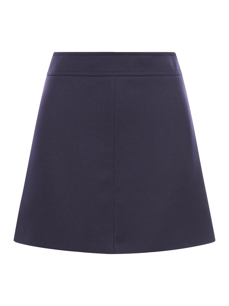 WOOL MINI SKIRT