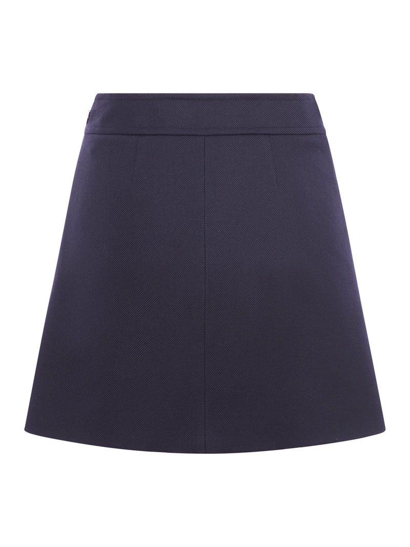 WOOL MINI SKIRT