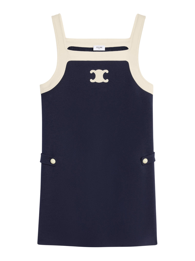 TRIOMPHE WOOL JERSEY MINI DRESS