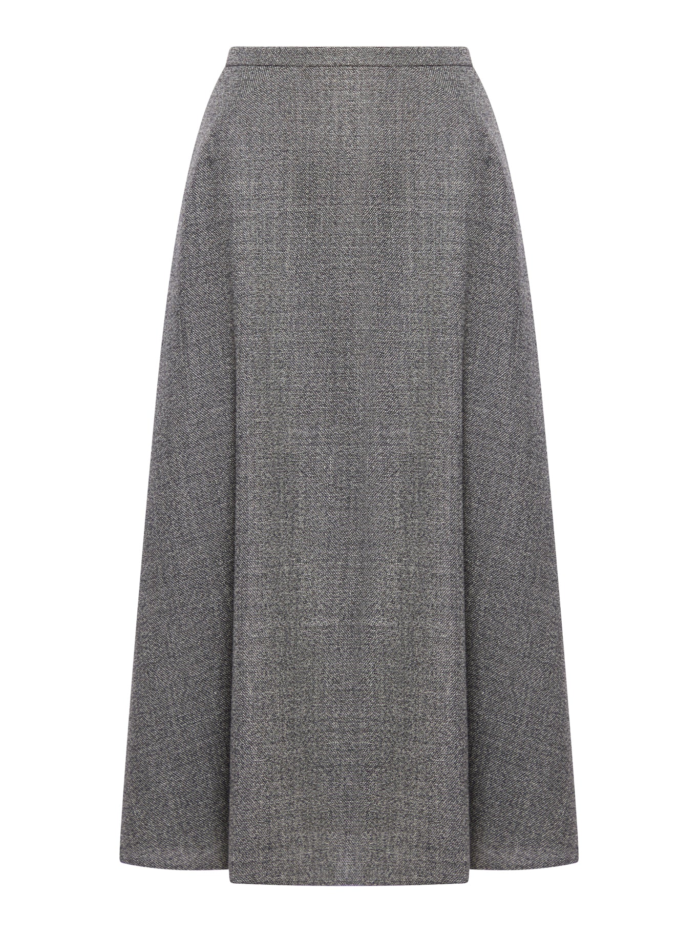 flared wool skirt